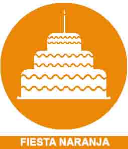 Cumpleaños Decoración Naranja 1392